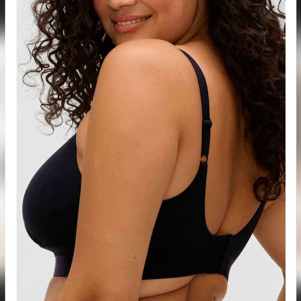 ELOMI DOWNTIME WIRE-FREE BRA IN BLACK /SIZES:34/36/38/40/44